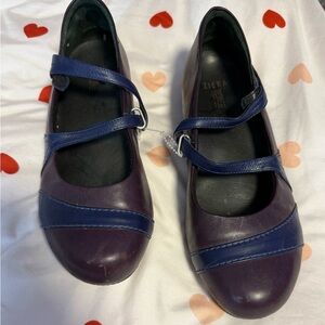 Ziera Women's Purple and Blue Mary Jane Shoes